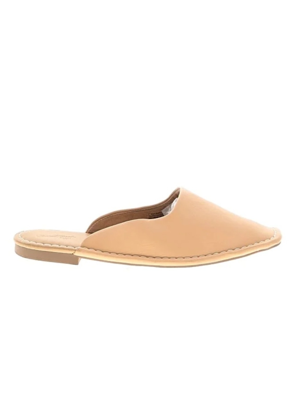 Womens Tan Slip-On Leather Mules 8